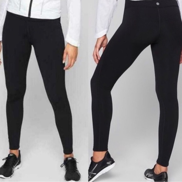 Athleta Pants & Jumpsuits Athleta Polartec Altitude Fleece Tights Black Size L Poshmark